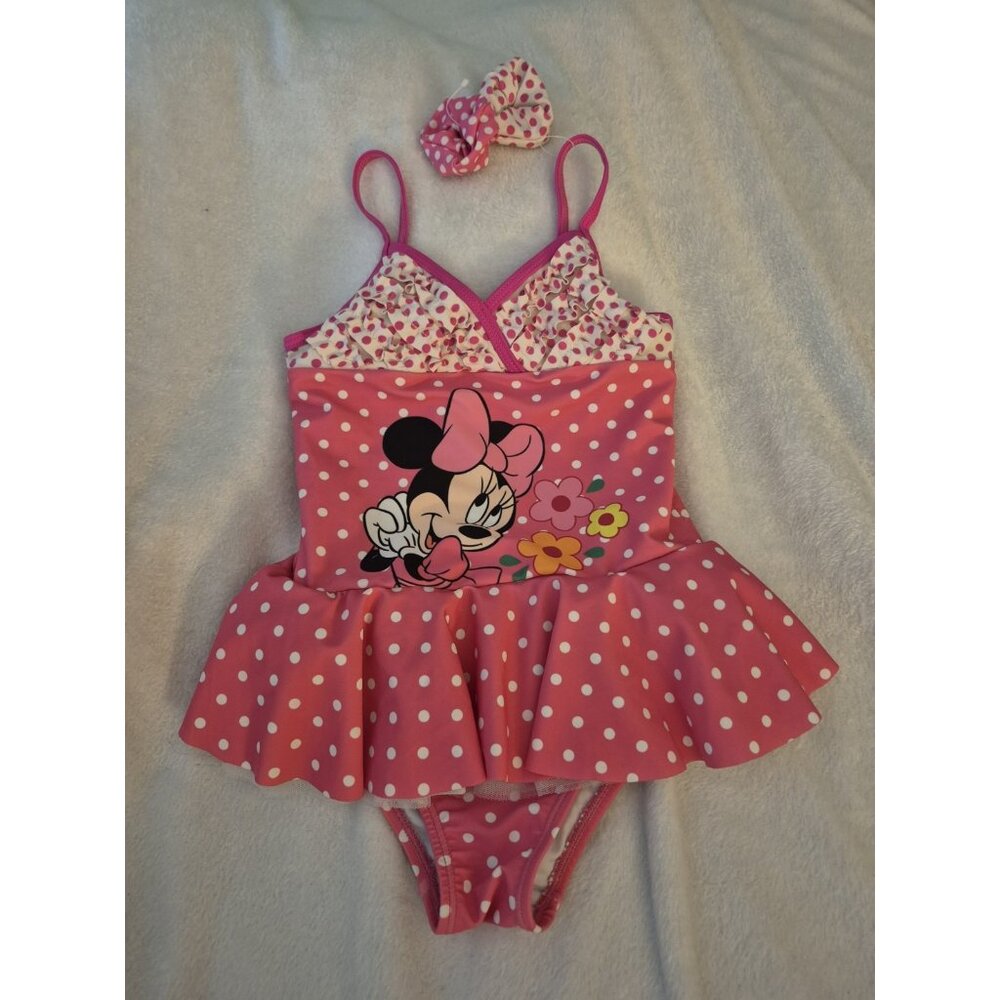 Girls Minnie Mouse Swimsuit Size 6X